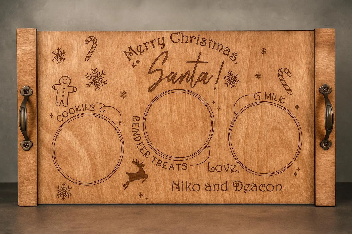 Personalized Santa Trays