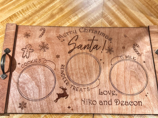 Personalized Santa Trays