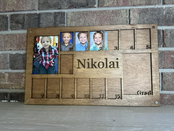 School Years Photo Frame – Personalized Keepsake